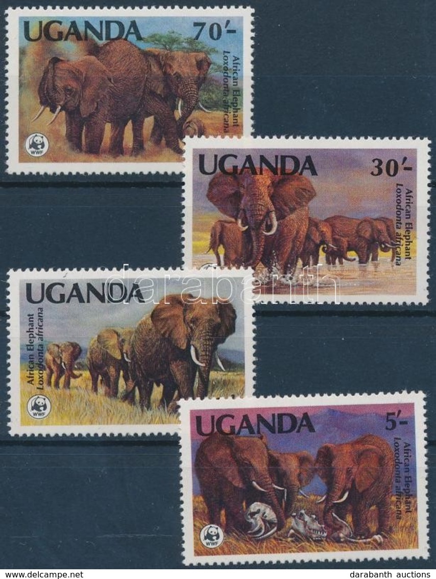 ** 1983 WWF Afrikai Elefánt Sor Mi 361-364A - Other & Unclassified