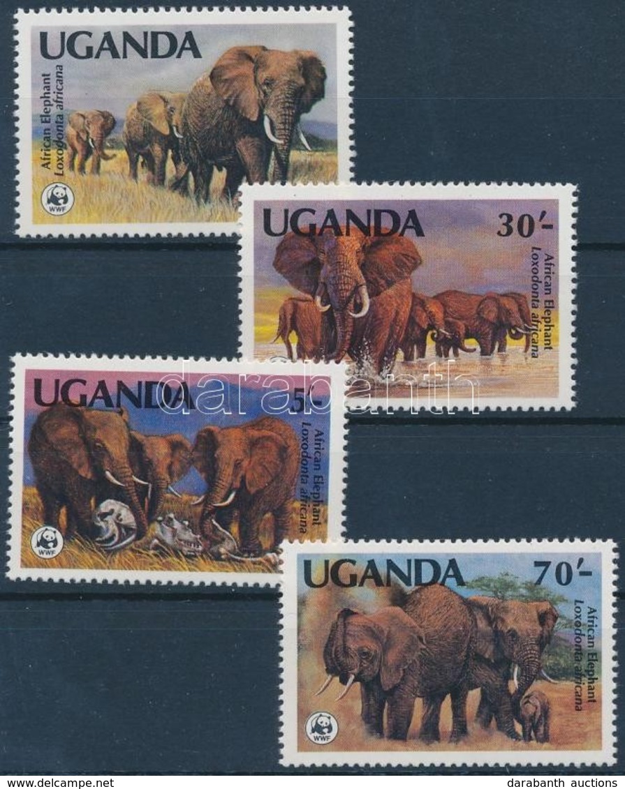 ** 1983 WWF Afrikai Elefánt Sor Mi 361-364A - Other & Unclassified