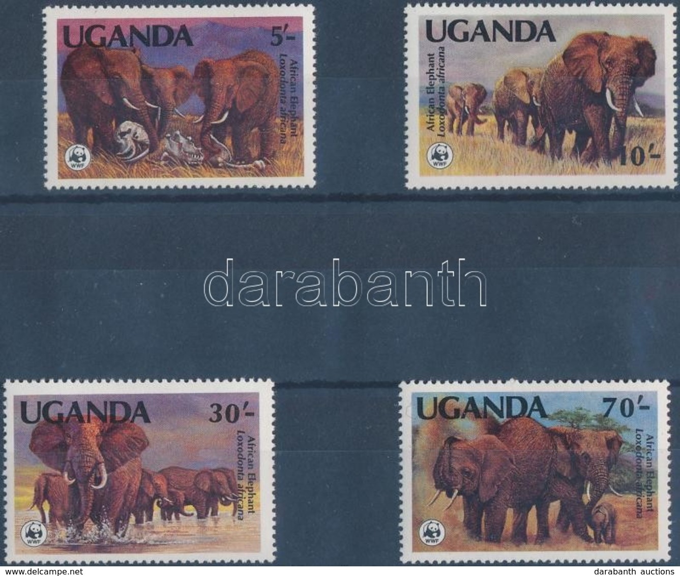 ** 1983 WWF Afrikai Elefánt Sor Mi 361A - 364A - Other & Unclassified