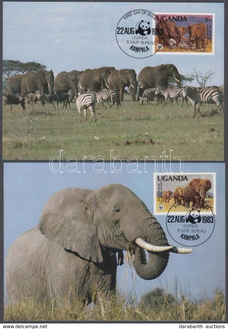 1983 WWF: Afrikai Elefántok Sor 4 Db CM-en Mi 361 A-364 A - Other & Unclassified