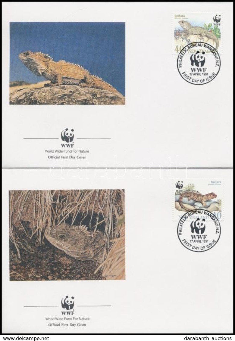 1991 WWF: Gyík Sor Mi 1160-1163 4 Db FDC-n - Other & Unclassified