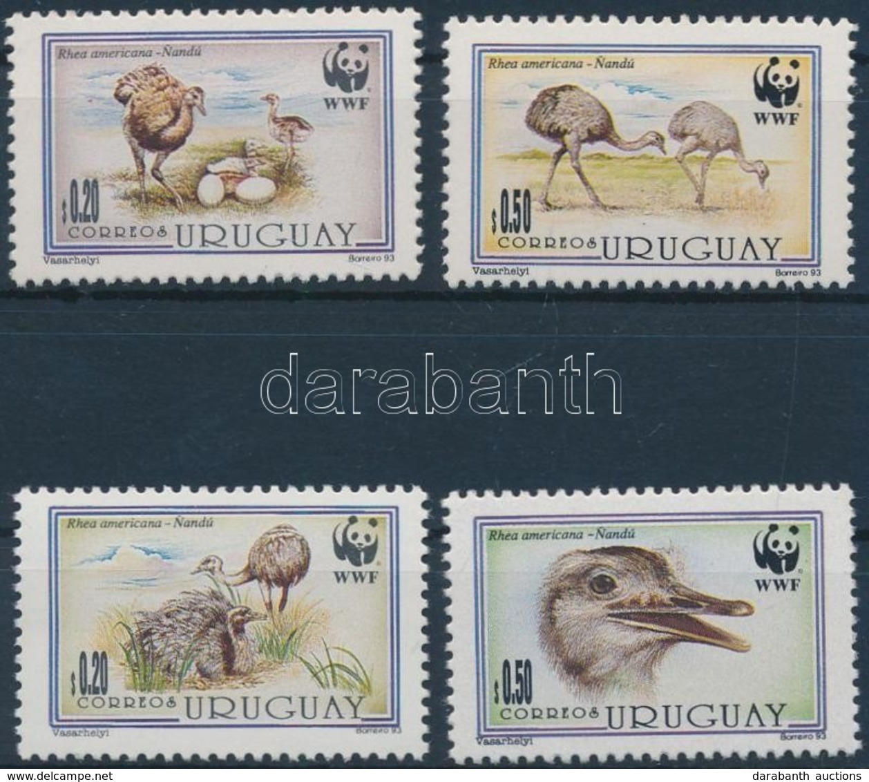 ** 1993 WWF: Madarak Sor Mi 2021 X-2024 X + 4 Db FDC (gumihiba/gum Disturbance) - Other & Unclassified