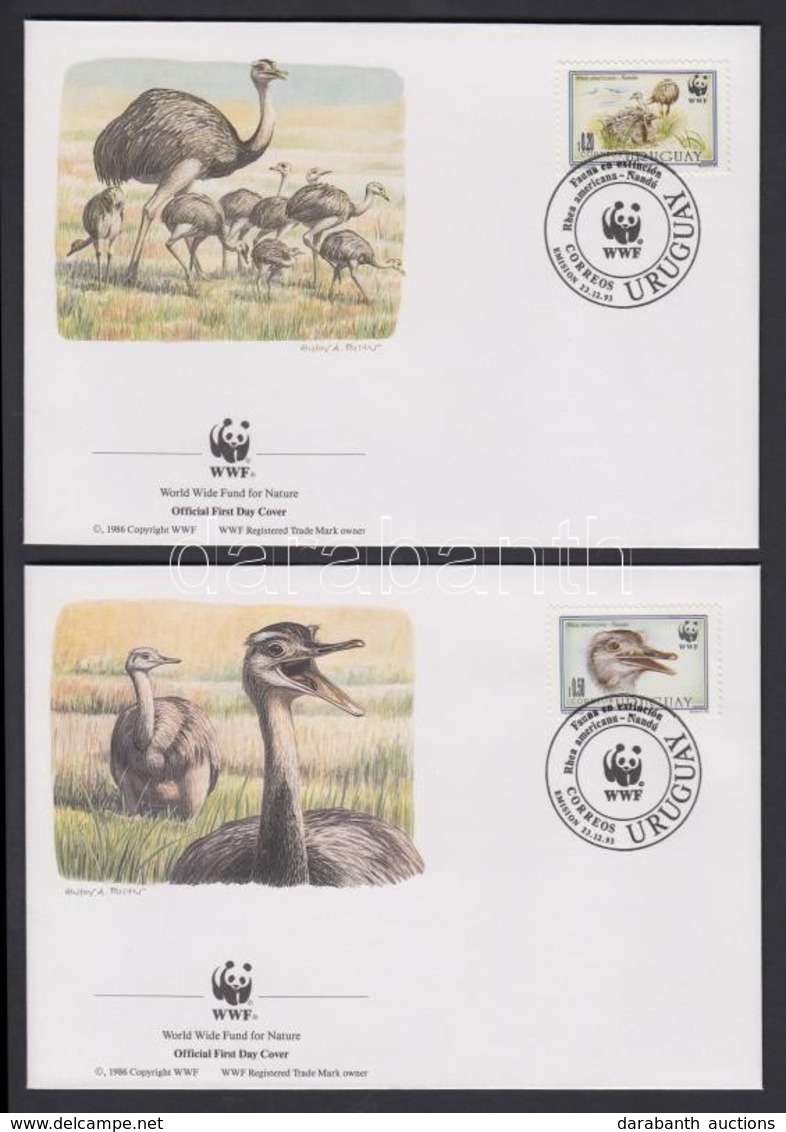 1993 WWF: Nandu Sor Mi 2021x-2024x 4 FDC - Other & Unclassified