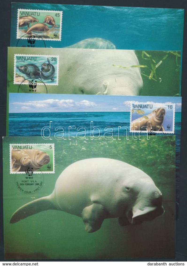 1988 WWF Dugong Sor Mi 782-785 4 CM - Autres & Non Classés