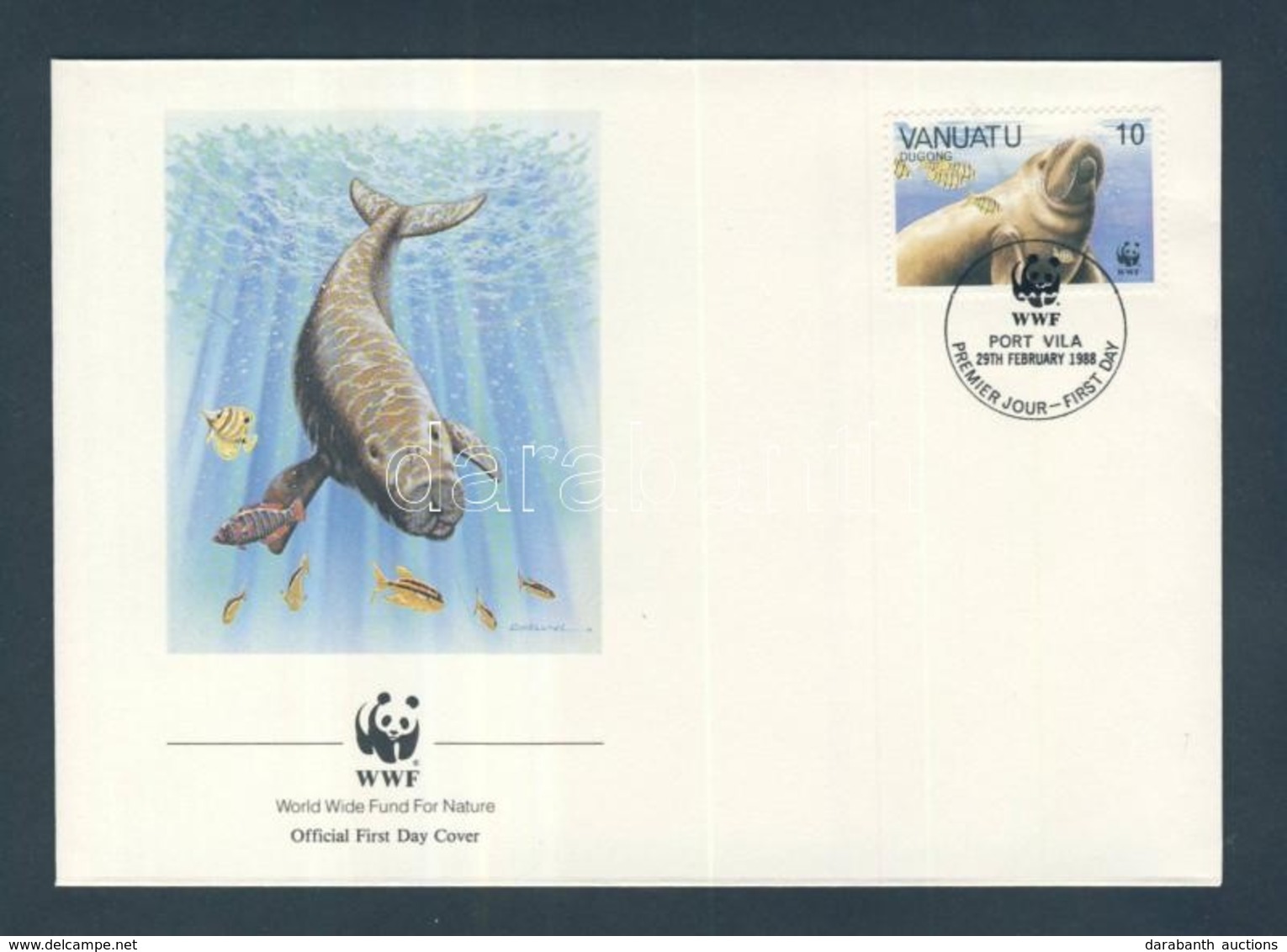 1988 WWF Dugong Sor Mi 782-785 4 Db FDC-n - Other & Unclassified
