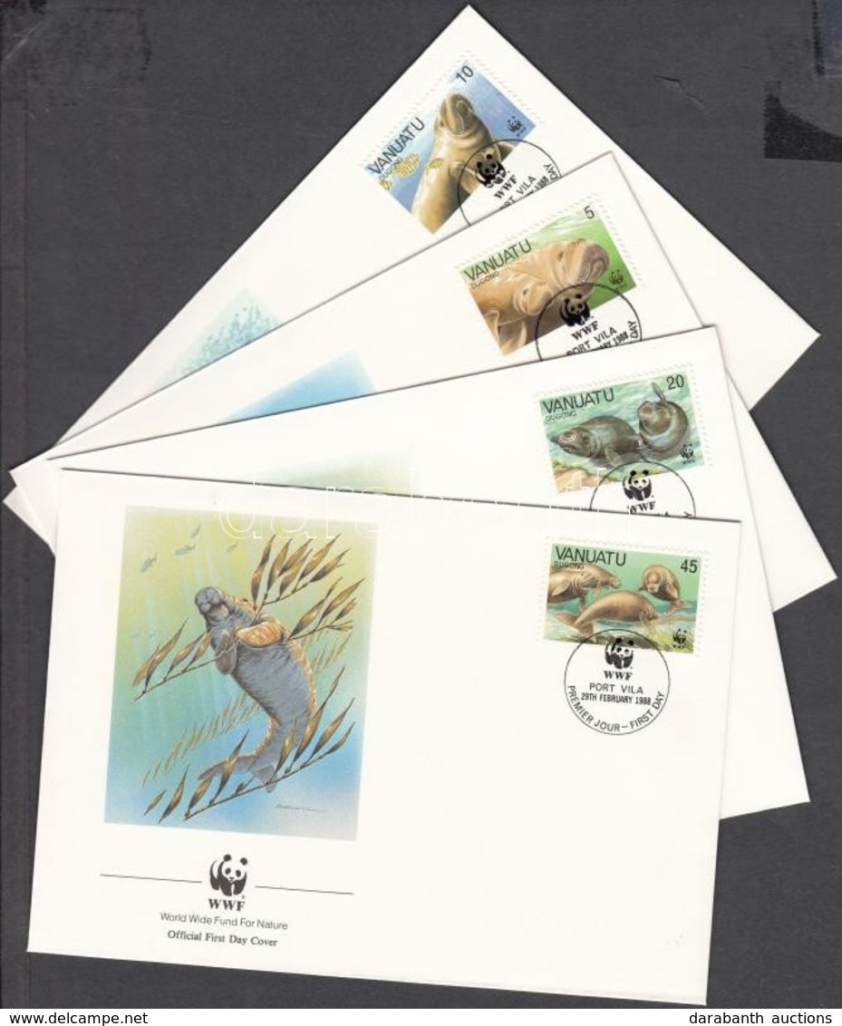 1988 WWF Dugong Sor Mi 782-785 4 FDC - Other & Unclassified