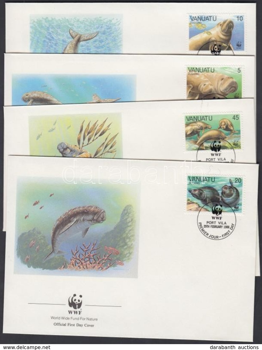 1988 WWF Dugong Sor Mi 782-785 4 FDC - Other & Unclassified
