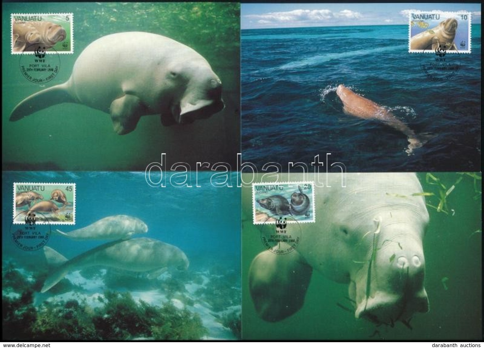 1988 WWF: Dugong Sor 4 Db CM-en Mi 782-785 - Other & Unclassified