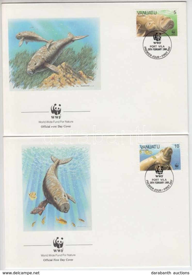1988 WWF: Dugong Sor 4 Db FDC-n Mi 782-785 - Other & Unclassified