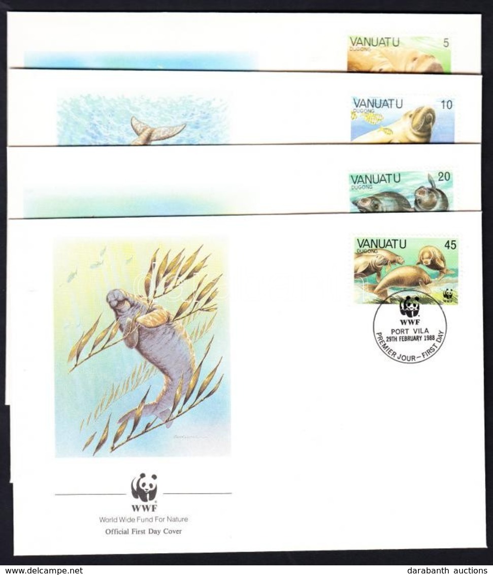 1988 WWF: Dugong Sor 4 Db FDC-n Mi 782-785 - Other & Unclassified