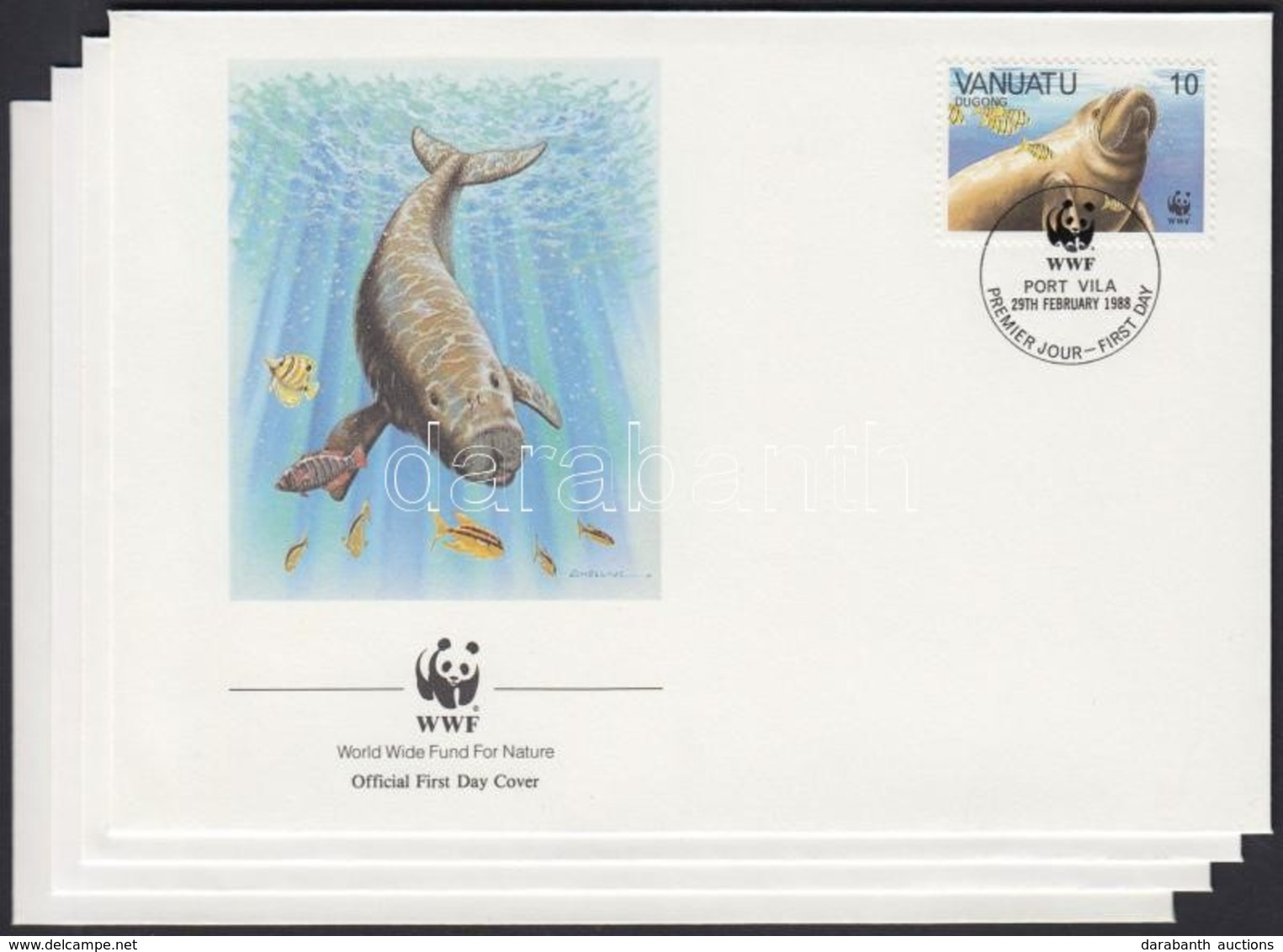 1988 WWF: Dugong Sor Mi 782-785 4 Db FDC-n - Other & Unclassified