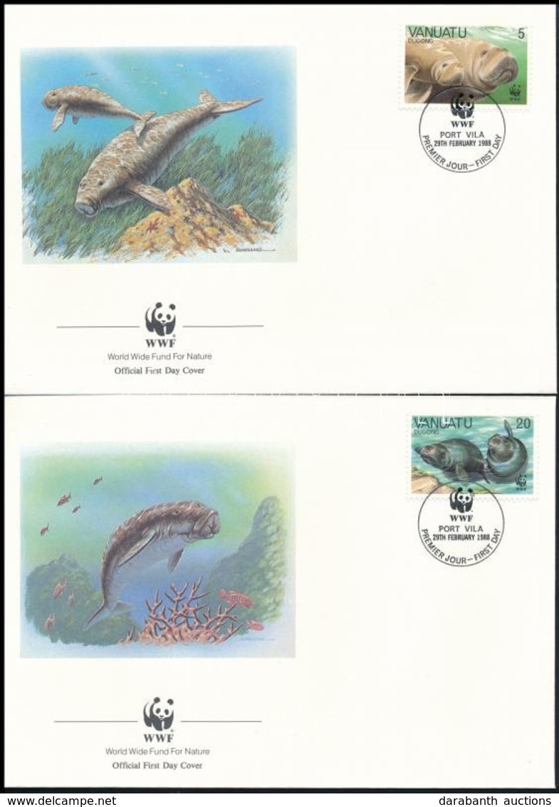 1988 WWF: Dugong Sor Mi 782-785 4 Db FDC-n - Other & Unclassified