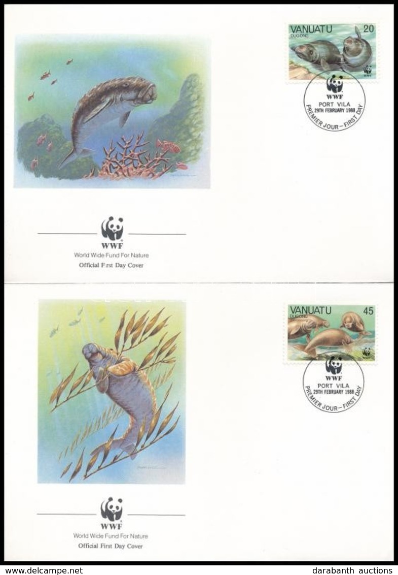 1988 WWF: Dugong Sor Mi 782-785 4 Db FDC-n - Other & Unclassified