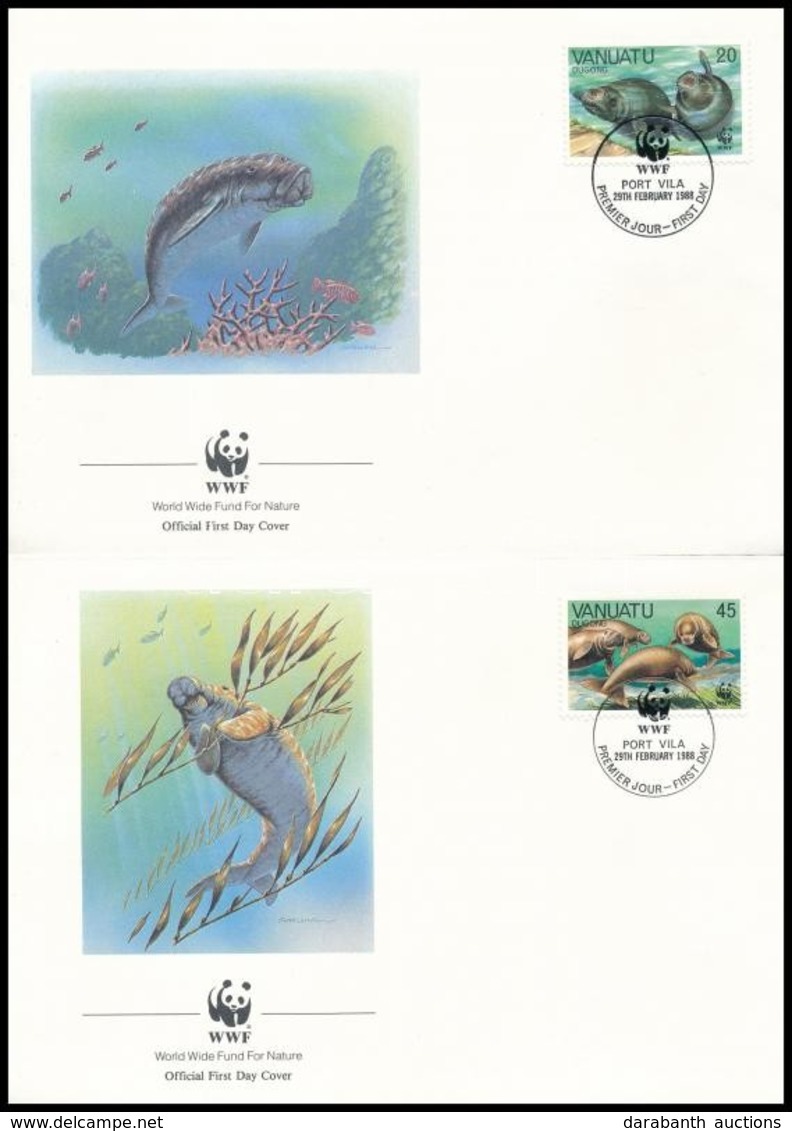 1988 WWF: Dugong Sor Mi 782-785 4 Db FDC-n - Other & Unclassified