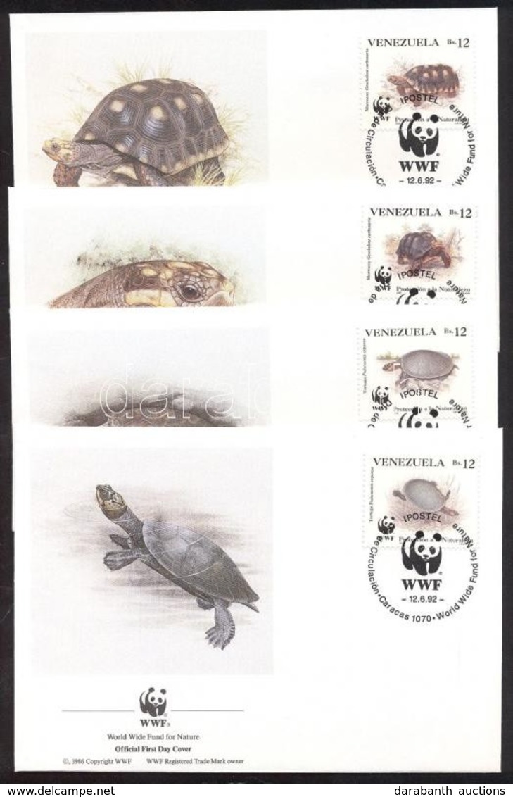 ** 1992 WWF: Teknősök Négyestömb Mi 2729-2732 + 4 Db FDC - Andere & Zonder Classificatie