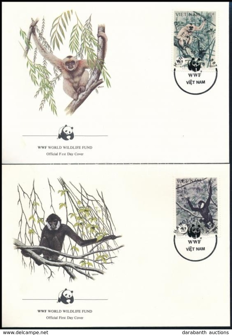 1987 WWF: Majmok Sor 4 Db FDC-n  Mi 1827-1830 - Other & Unclassified