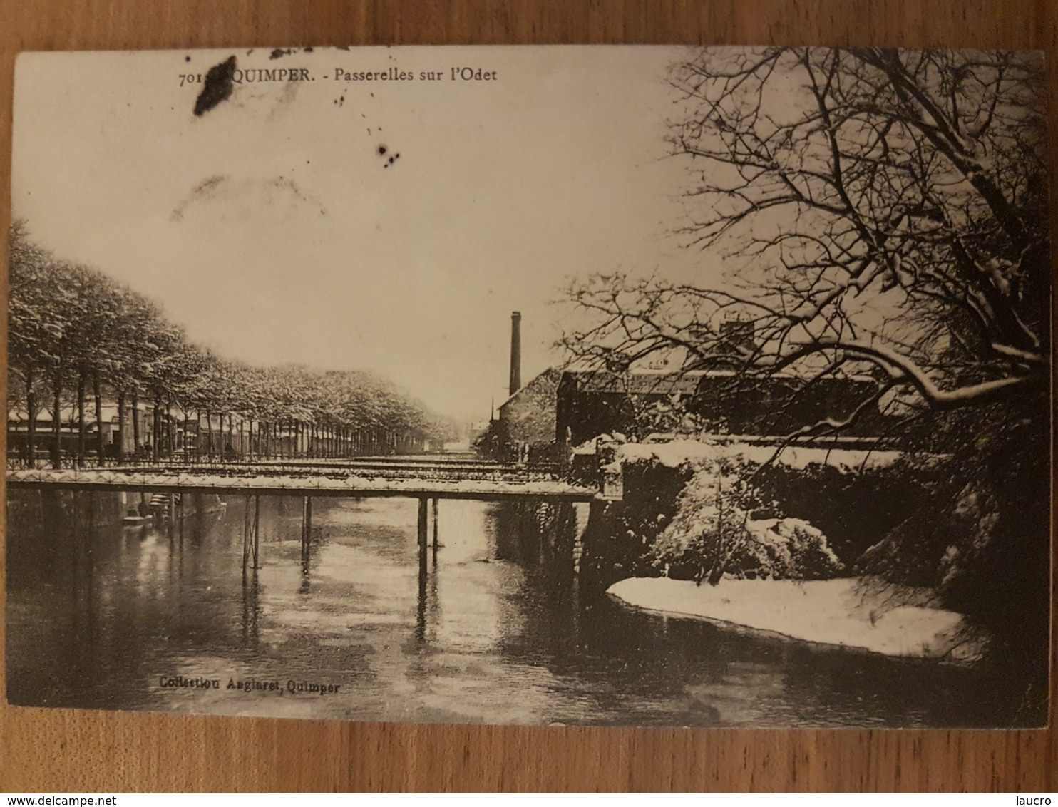 Quimper.passerelles Sur L'odet.sous La Neige - Quimper