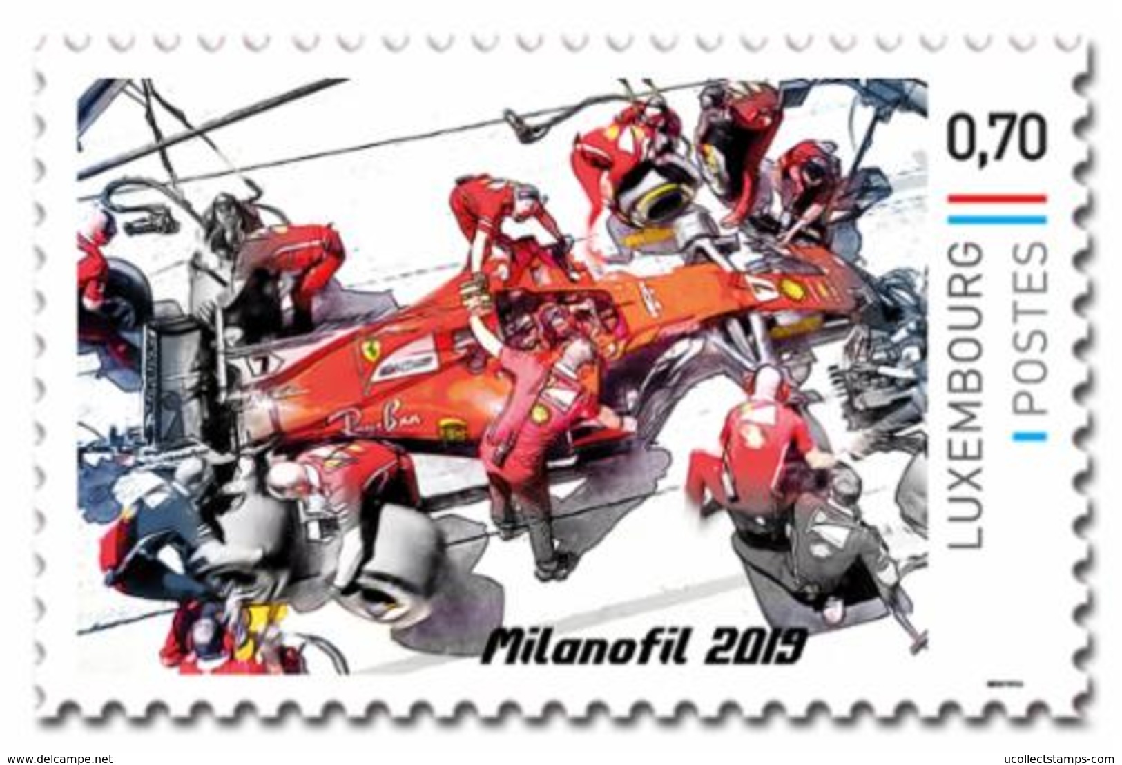 Luxemburg 2019  Milanofil   Ferari   F!  Race Auto                    Postfris/mnh/neuf - Unused Stamps