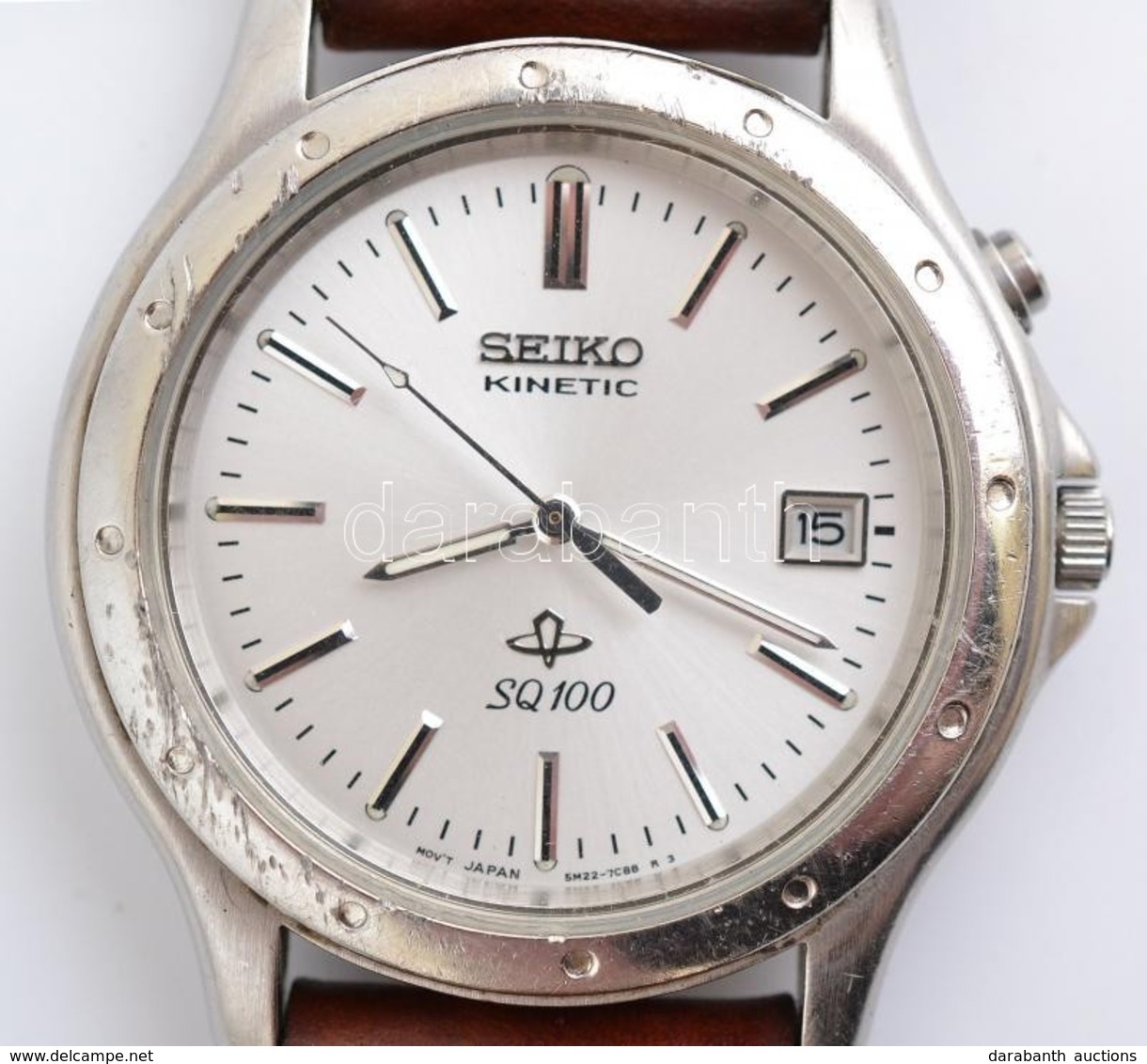 Seiko SQ100 Kinetikus óra. Működő Jó állapotban, Bőr Szíjjal - Other & Unclassified