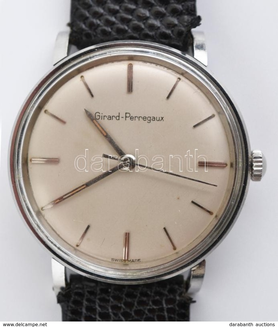 Girard-Perregaux Mechanikus Karóra. Szép Számlappal Működő, Jó állapotban, Bőr Szíjjal - Other & Unclassified