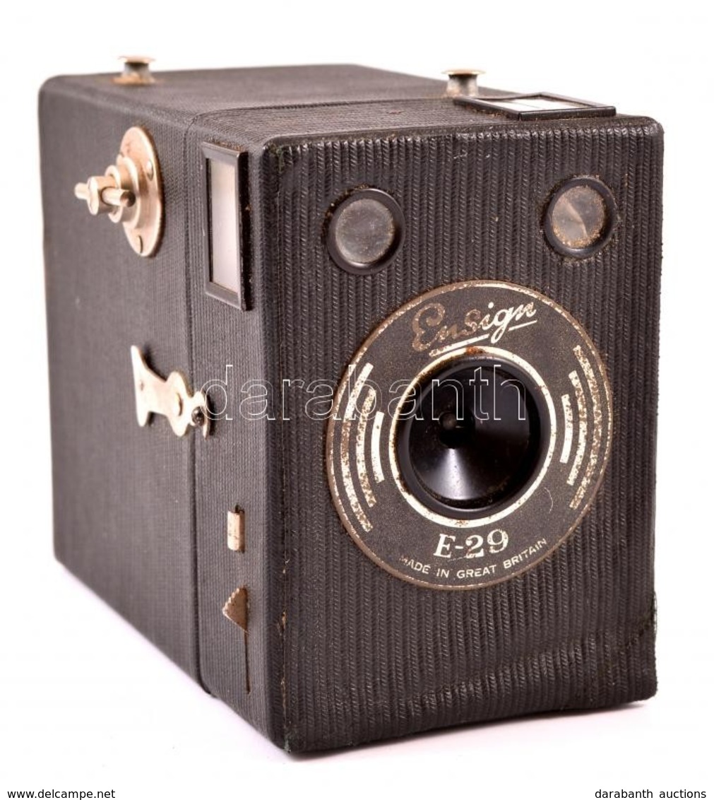 Cca 1925 Houghton Ensign E29 Box Fényképezőgép, Jó állapotban / Vintage British Box Camera In Good Condition - Cameras