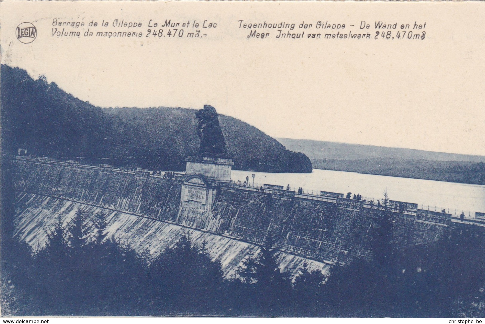 Barrage De La Gileppe, Le Mur Et Le Lac (pk58130) - Gileppe (Stuwdam)