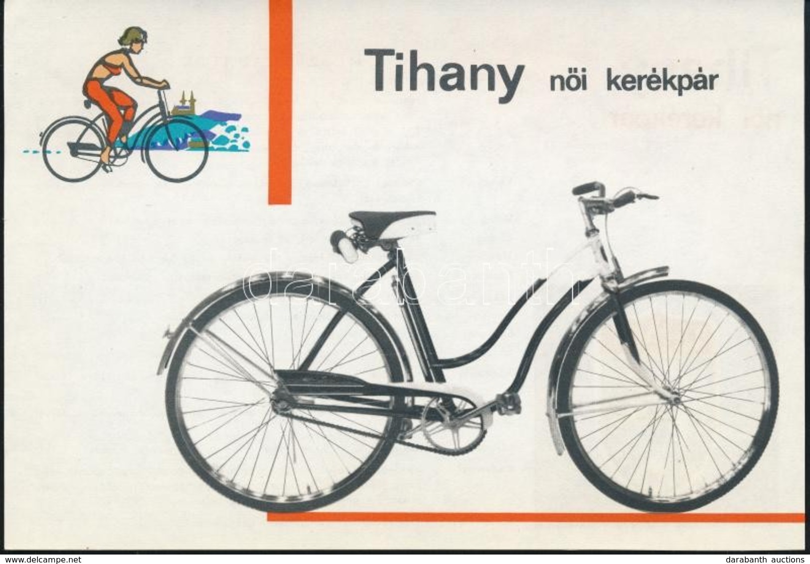 Tihany Női Kerékpár (Csepel) Műszaki Tájékoztató - Advertising