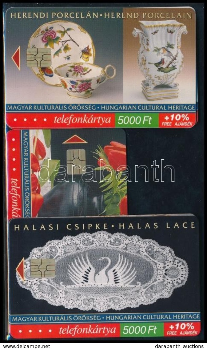Magyar Kulturális örökség 5 Db Különböző 5000 Ft-os Telefonkártya, Mind 2000 Példányos Kiadások - Unclassified