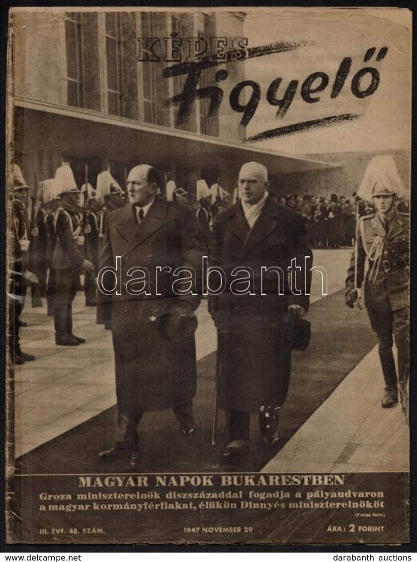 1947 A Képes Figyelő C. újság Egy Száma, Benne Jány Gusztáv Kivégzéséről Szóló Képriporttal - Other & Unclassified