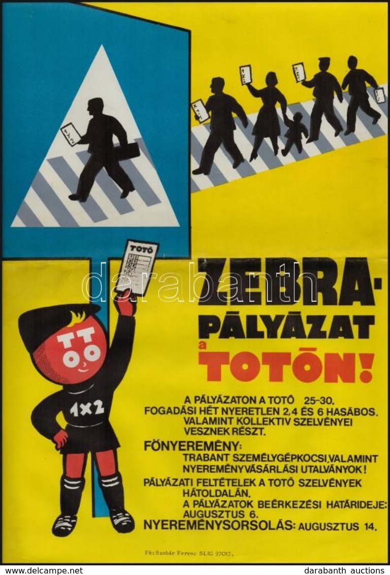 Cca 1957-1959 'Tavaszi Csokor' + Virágkiállítás Rózsabál + Zebra Pályázat A TOTÓ-n, 3 Db Kisplakát és Plakát, 24×16,5 és - Other & Unclassified