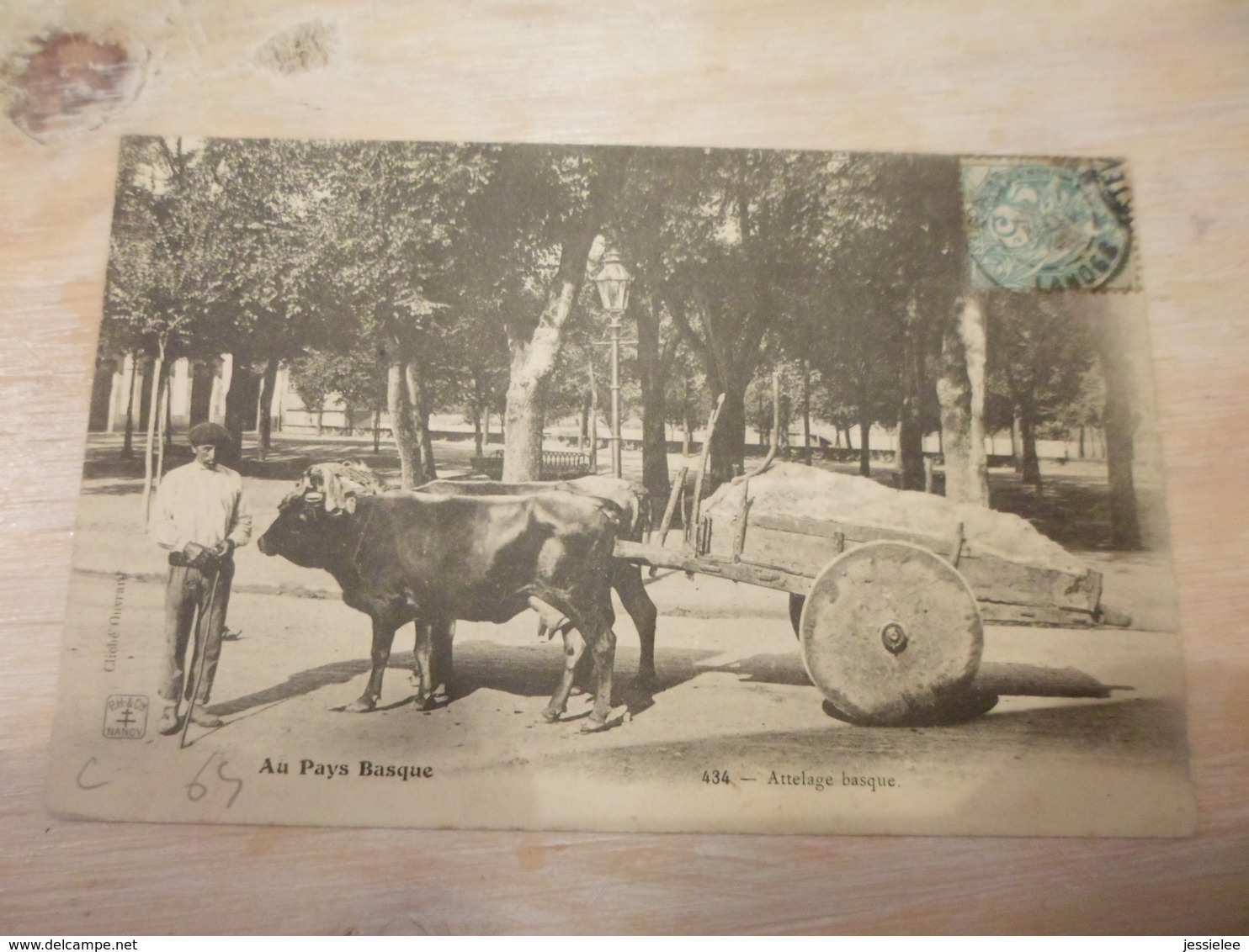 CPA ANIMEE - ATTELAGE AU PAYS BASQUE - Attelages