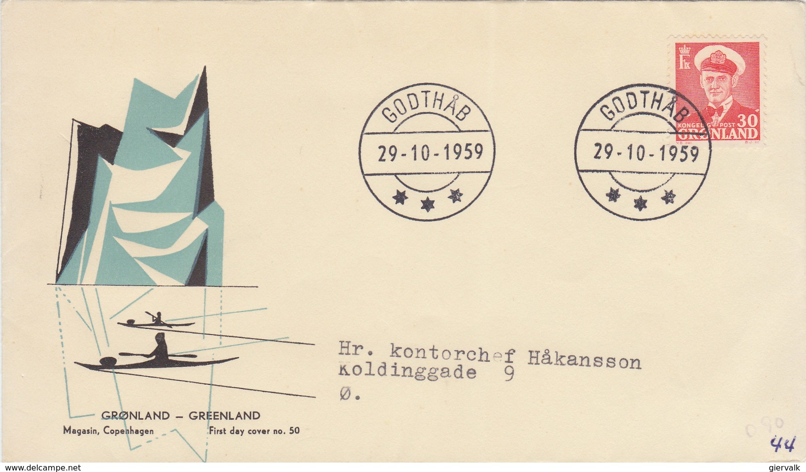 GREENLAND 1959 FDC With King.BARGAIN.!! - Andere & Zonder Classificatie