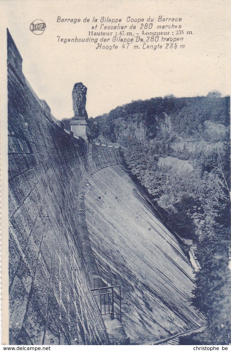 Barrage De La Gileppe, Groupe Du Barrage Et L'escalier (pk58132) - Gileppe (Stuwdam)