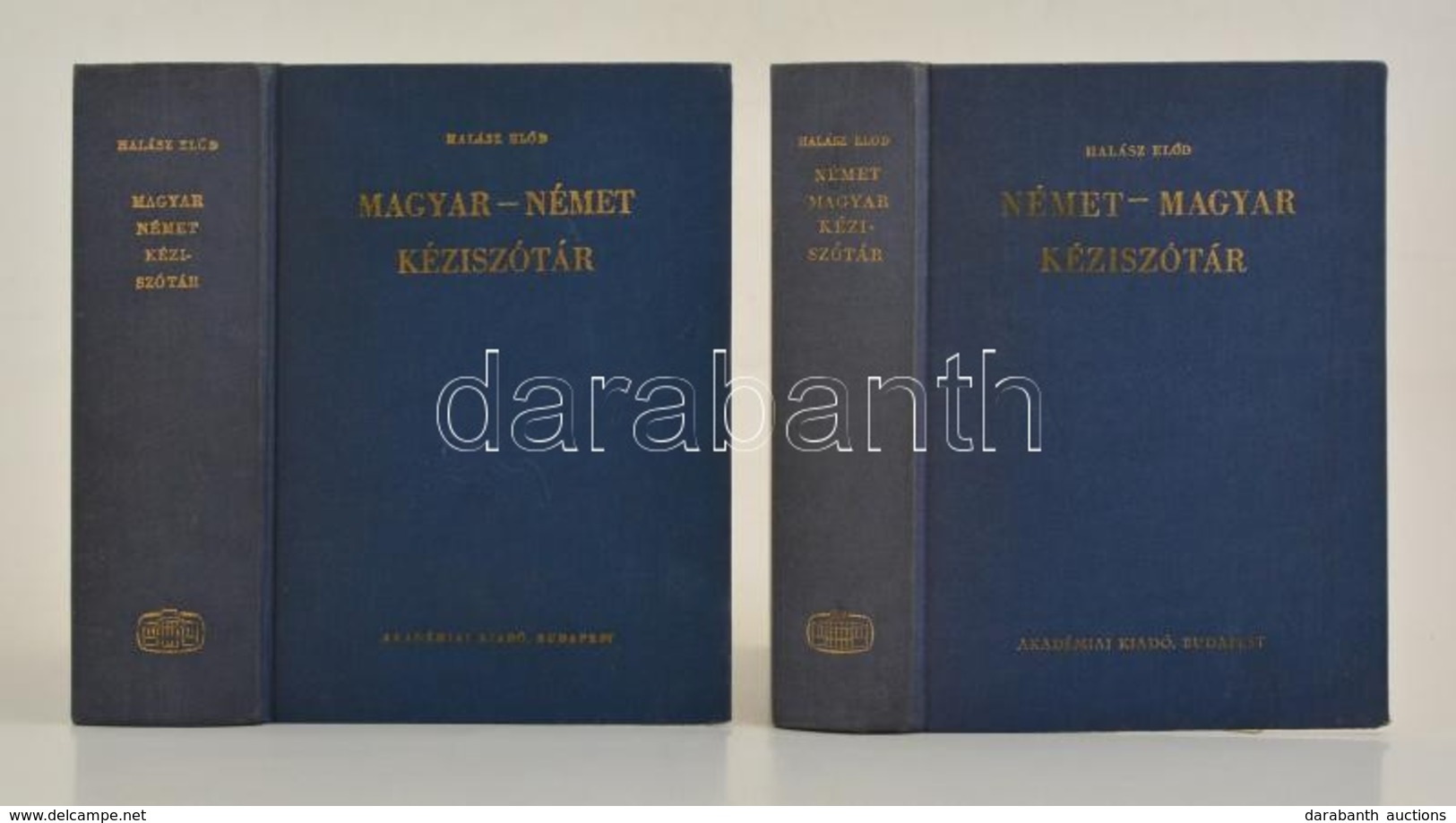 Halász Előd: Német-magyar, Magyar-német Kéziszótár. Bp.,1983-1987, Akadémiai Kiadó. Kiadói Egészvászon-kötés. - Non Classés