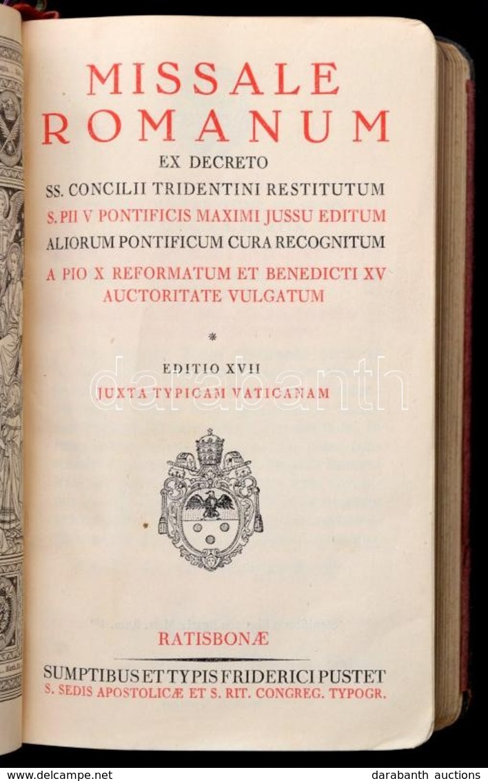 Missale Romanum Editio XVII- Német Kiadás, Kb 1930. Egészbőr Kötésben - Non Classés