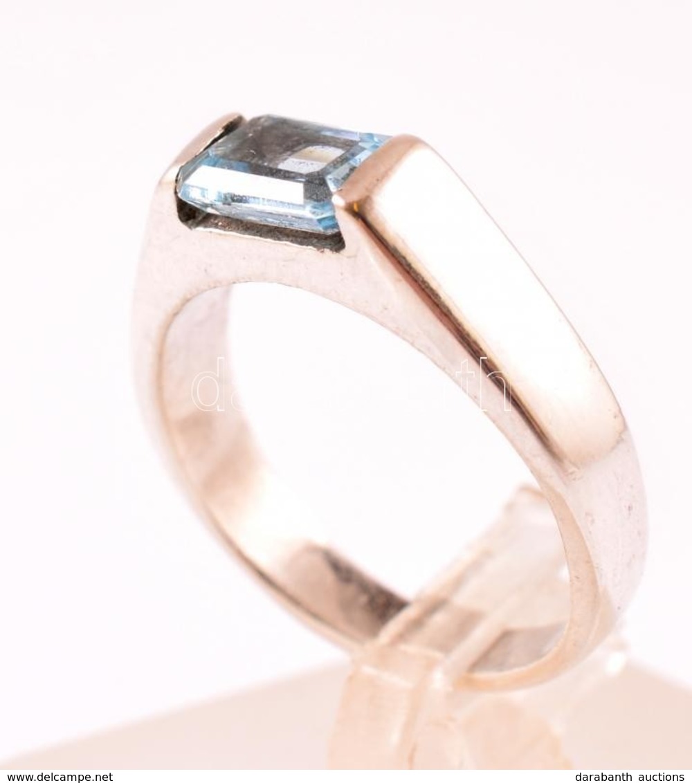 Ezüst(Ag) Köves Gyűrű, Jelzett, Méret: 52, Bruttó: 4 G - Other & Unclassified