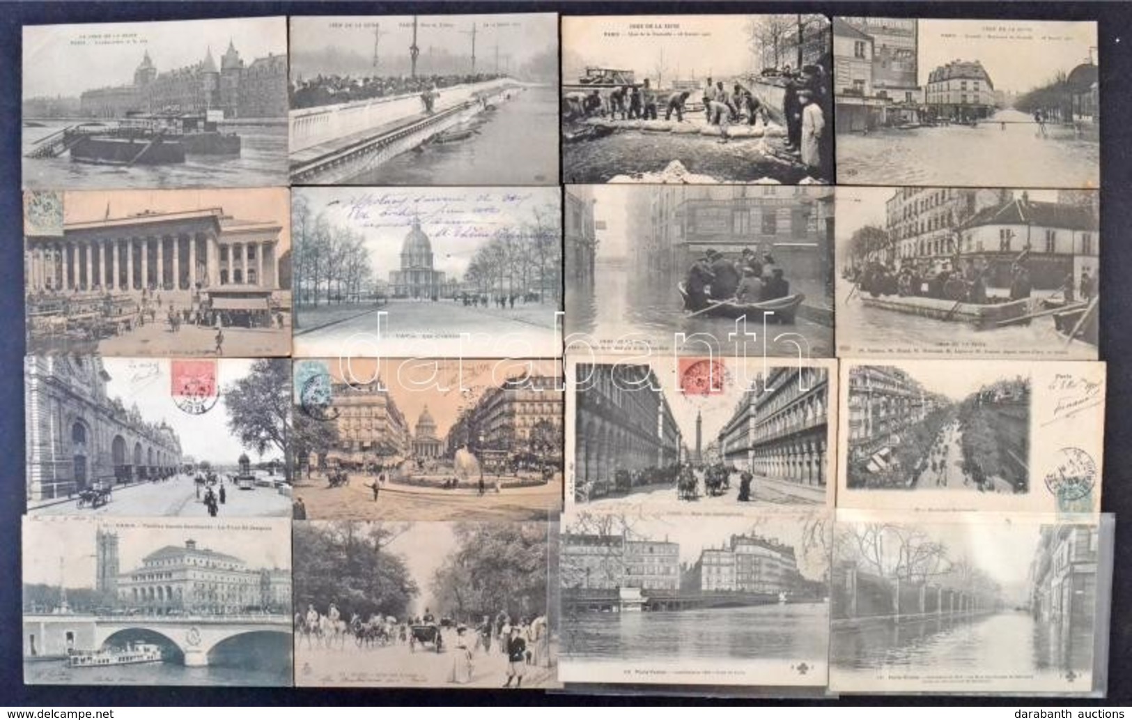 Paris, Párizs - Egy Doboznyi (kb. 1600 Db) RÉGI Városképes Lap / Cca. 1600 Pre-1945 Town-view Postcards In A Box - Unclassified