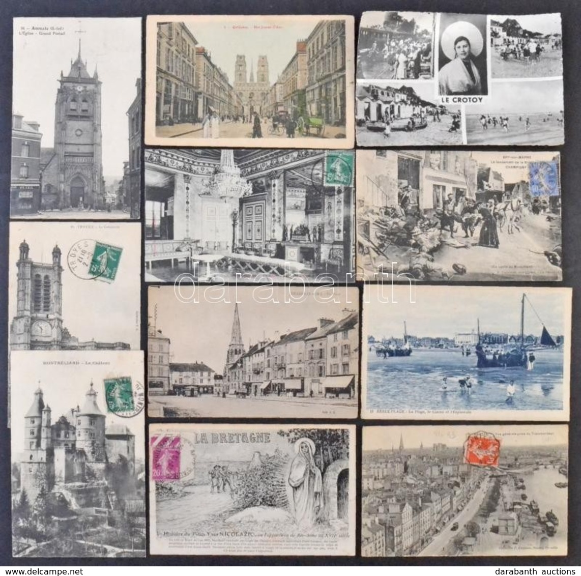 Egy Doboznyi (kb. 1500 Db) RÉGI Francia Képeslap / Cca. 1500 Pre-1945 French Postcards In A Box - Unclassified