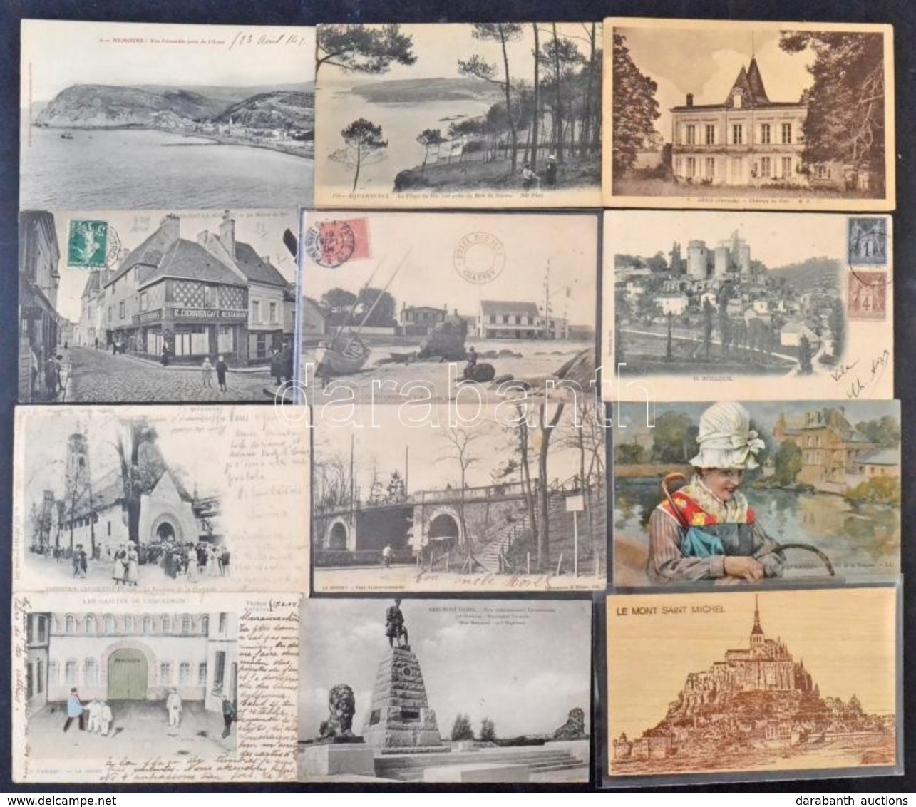 Egy Doboznyi (kb. 1200 Db) RÉGI Francia Képeslap / Cca. 1200 Pre-1945 French Postcards In A Box - Unclassified