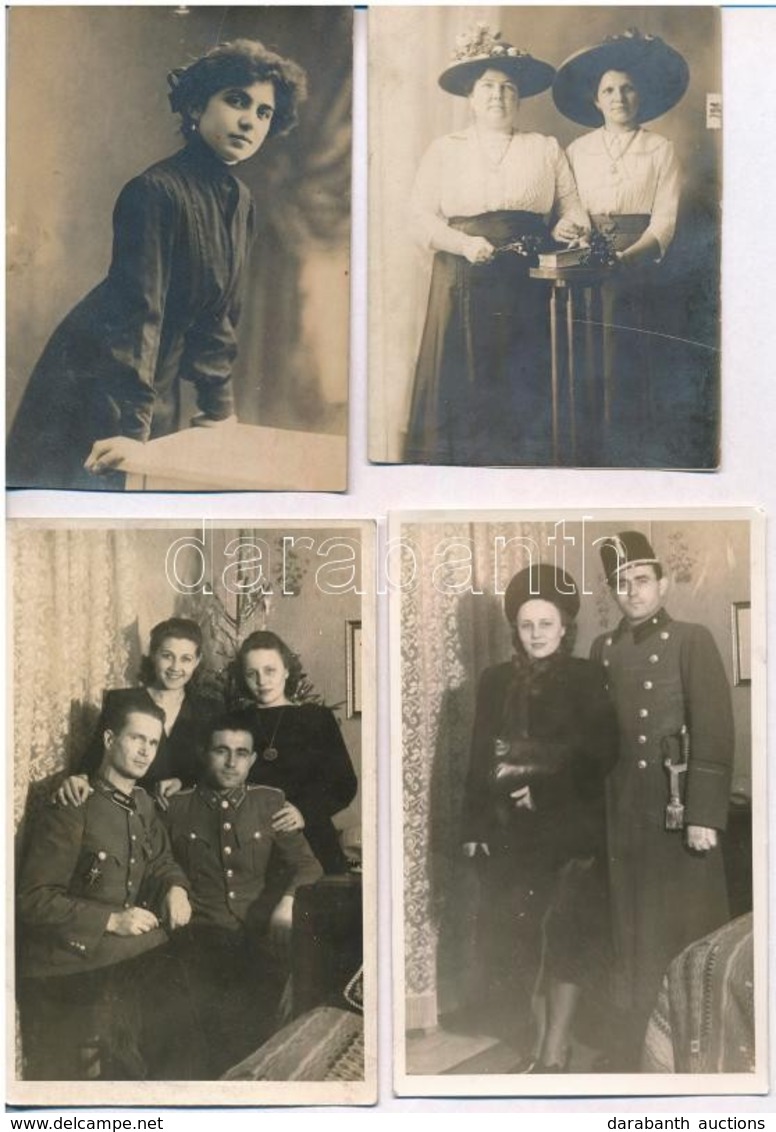 ** * 143 Db RÉGI Fotó Képeslap és Fotó: Családi Fotók, Városok, Katonai, életképek, Strand / 143 Pre-1945 Photo Postcard - Non Classés