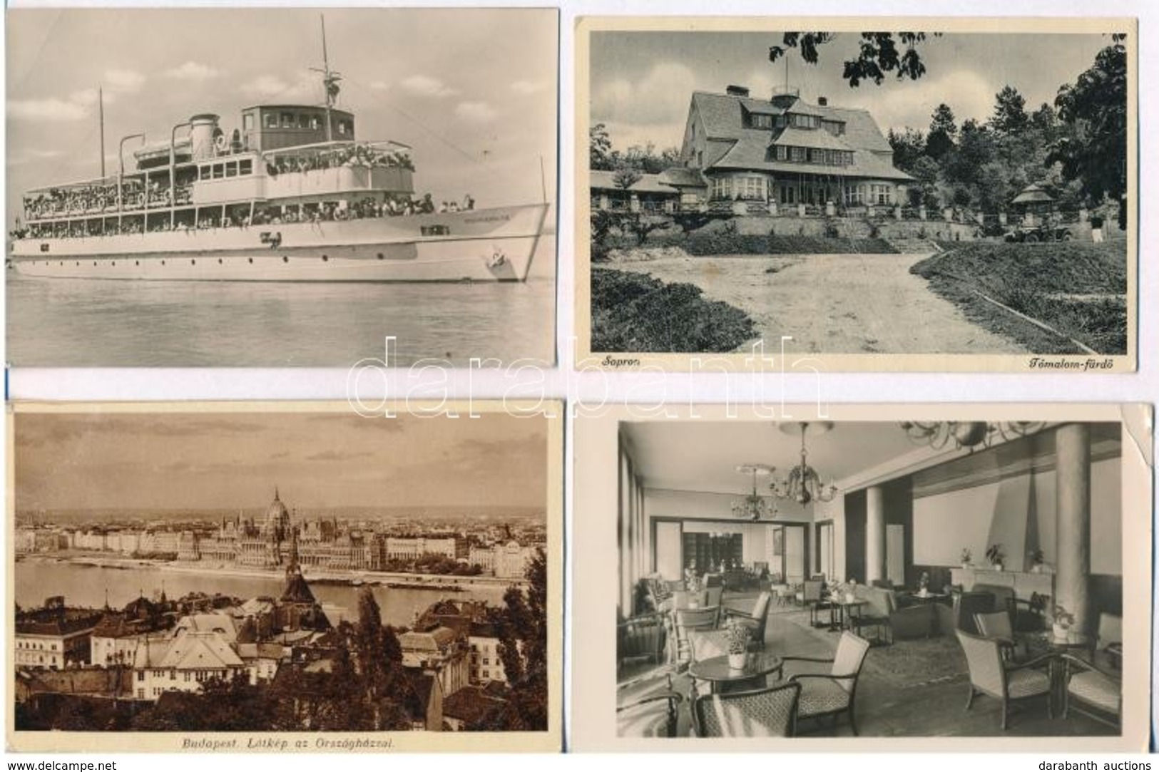 ** * 115 Db Magyar Városképes Lap Az 1940-es, 50-es és 60-as évekből / 115 Hungarian Town-view Postcards From 1940's, 50 - Non Classés