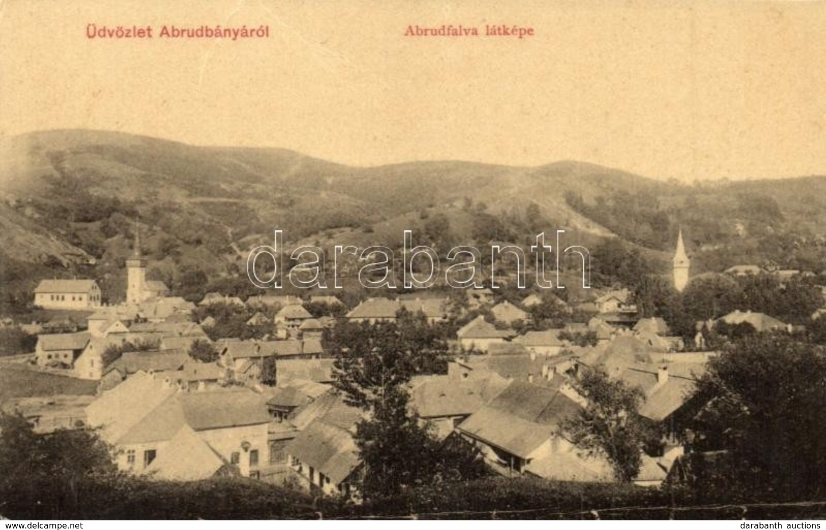* T2/T3 Abrudbánya, Abrud; Abrudfalva Látképe. W.L. 3231. / General View Of The Village (fl) - Zonder Classificatie