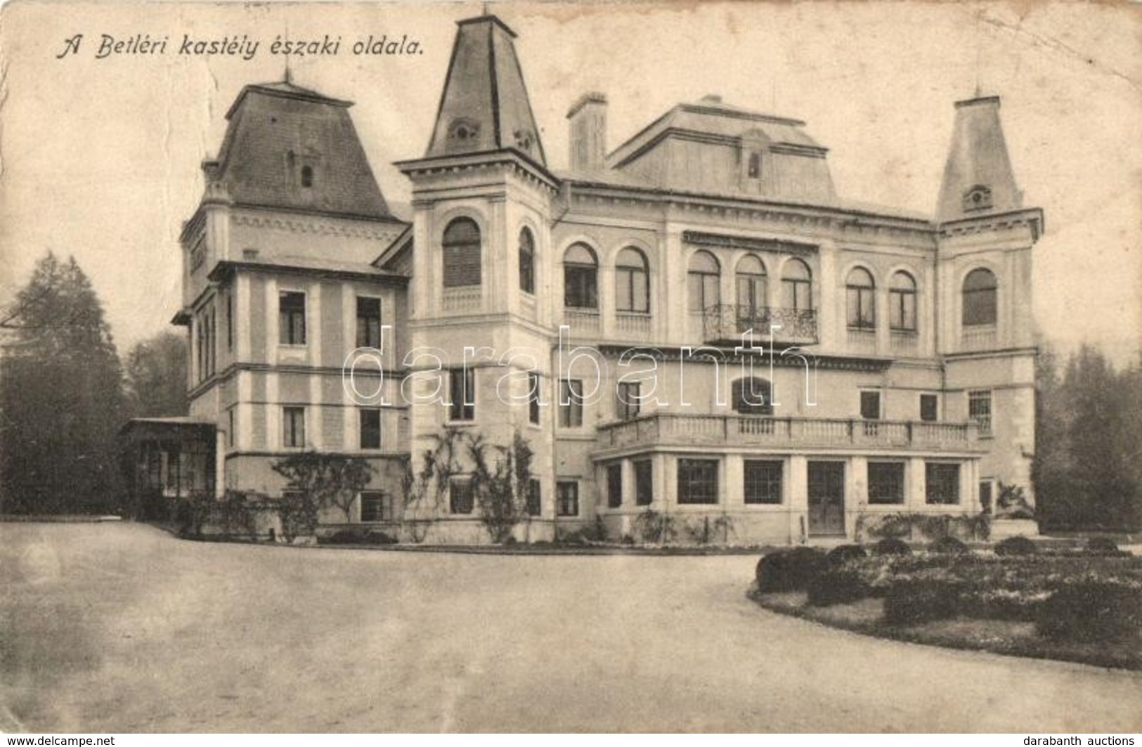 * T3 1913 Betlér, Betliar (Rozsnyó); Gróf Andrássy Géza Kastély északi Oldala. Kiadja Falvi Jenő / Schloss / Castle (EB) - Unclassified
