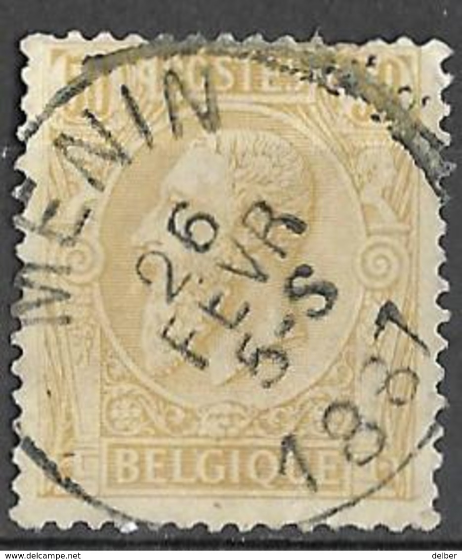 8S-040: N° 50 :E9: MENIN - 1884-1891 Leopoldo II