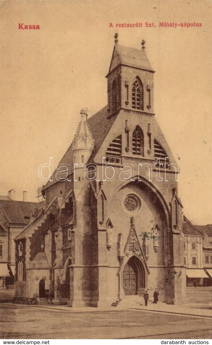 T2 1907 Kassa, Kosice; Restaurált Szent Mihály Templom. László Béla Kiadása 943. / Restored Church - Zonder Classificatie