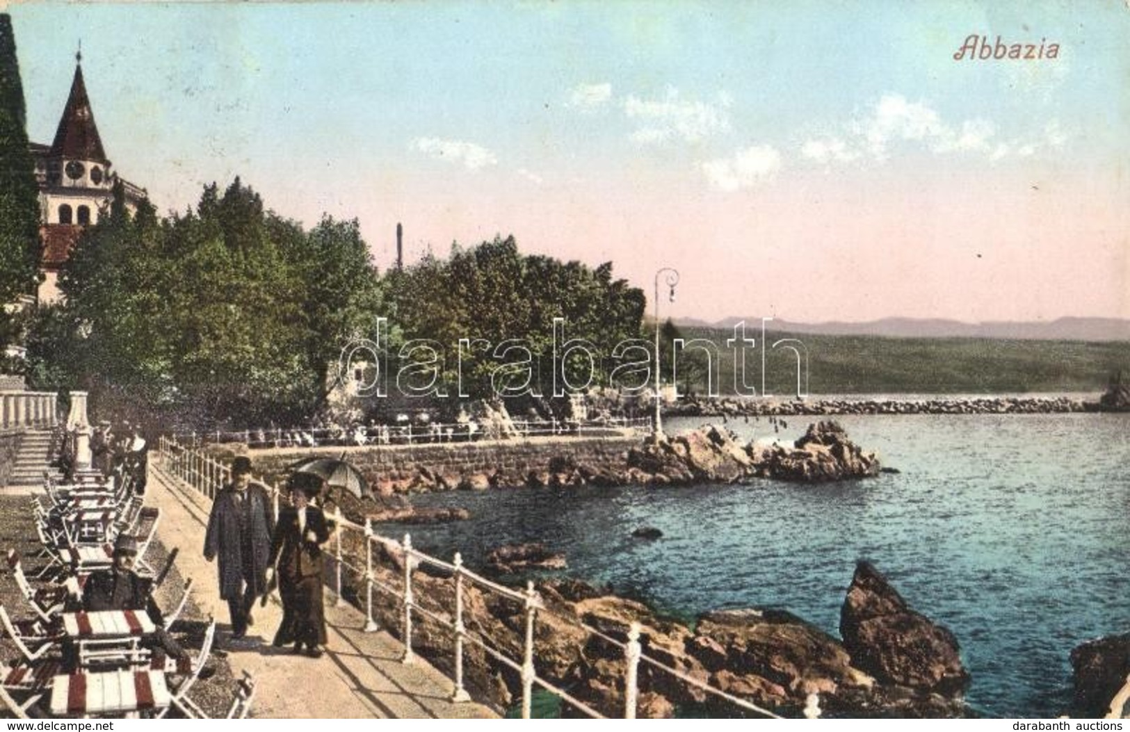 * Abbazia - 3 Régi Városképes Lap / 3 Pre-1945 Town-view Postcards - Unclassified
