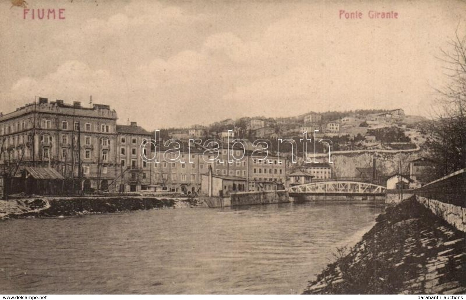 T2 1907 Fiume, Rijeka; Ponte Girante / Bridge. W.L. 1202. - Unclassified