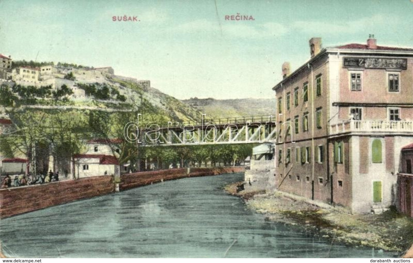 T3 1912 Fiume, Rijeka; Susak-Pecina, Zubar / Dentist, Bridge. W.L. Bp. 4026. (fa) - Unclassified