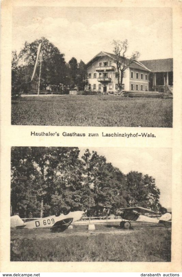 T2/T3 Viehhausen, Hauthaler's Gasthaus Zum Laschenskyhof-Wals / Guest House Hotel, D 609 Aircraft (slightly Wet Corner) - Unclassified