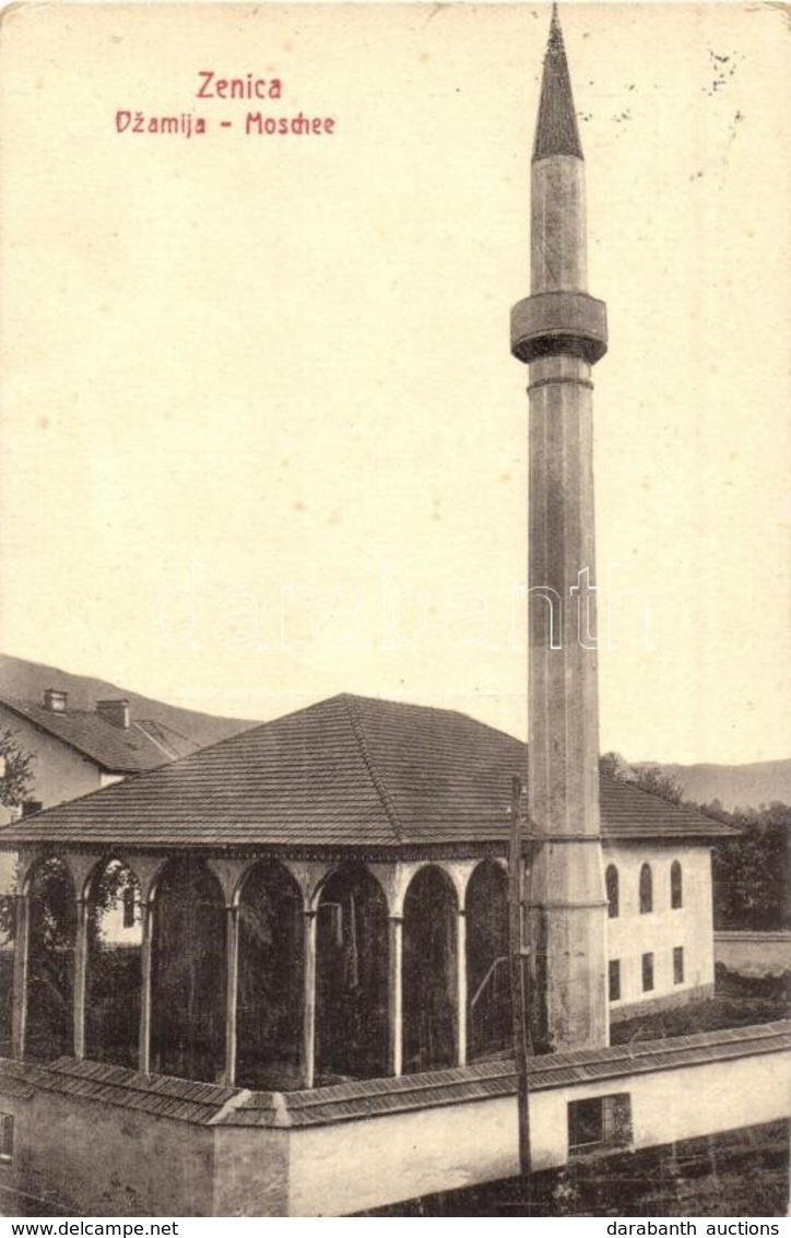 * T2/T3 1913 Zenica, Dzamija / Moschee / Mosque. W. L. Bp. 4876-909. (EK) - Unclassified
